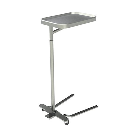 Mayo Instrument Stand W/ 16” X 21” Stainless Steel Tray